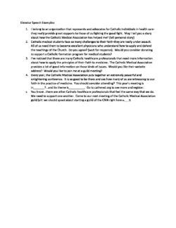 Example of elevator speech for medical assistant Example of elevator speech for medical assistant